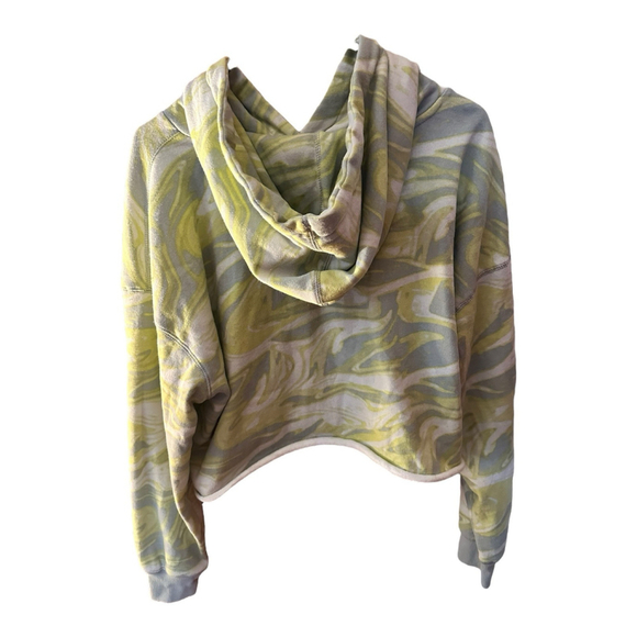 Wild Fable Women’s Cropped Sweatshirt Hoodie Green Swirl Plus Size XXL - Picture 7 of 11